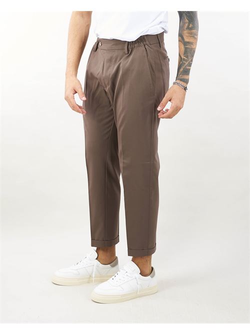 Virgin wool trousers with elastic waistband Yes London YES LONDON | Pants | XP326735